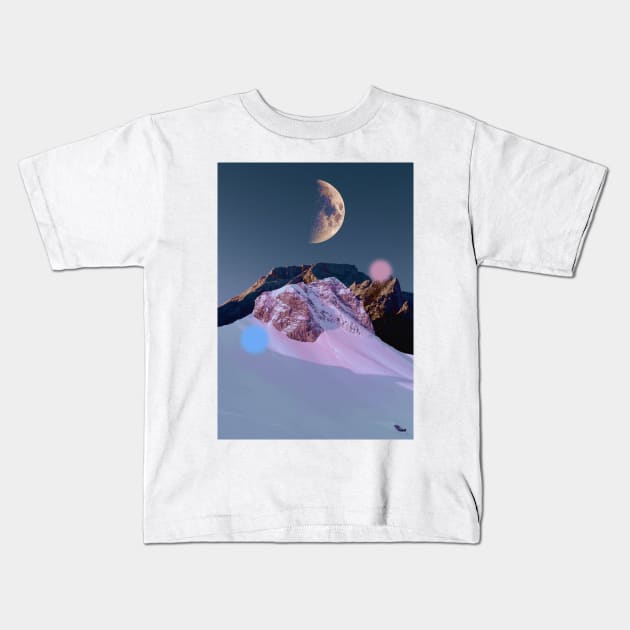 Quiet And Peace Kids T-Shirt by Dusty wave